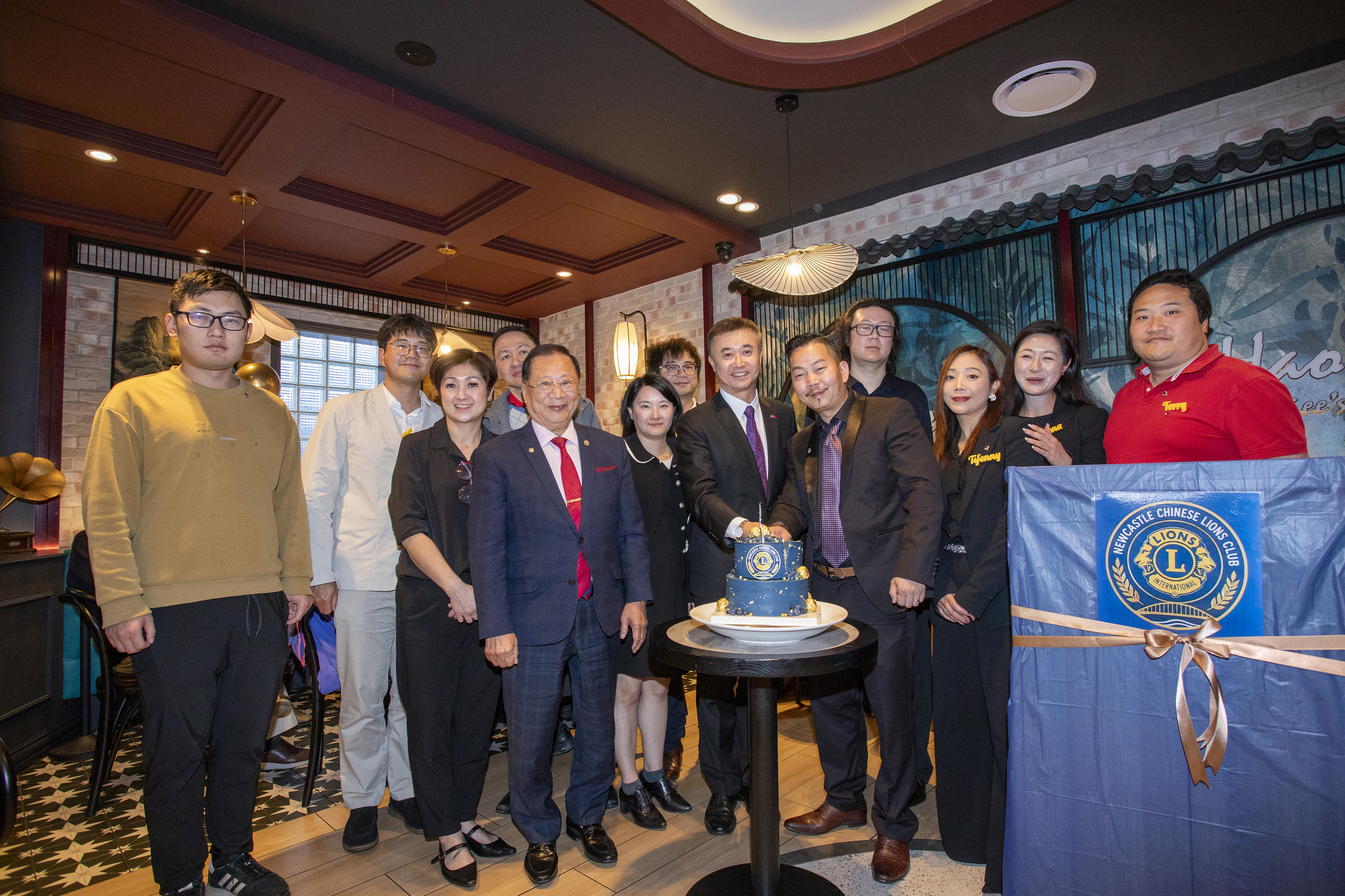 Guests and members at the Newcastle Chinese Lions Club charter lunch